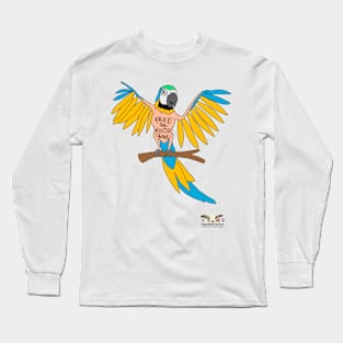 HWS SASSY COLLECTION!  BLUE & GOLD MACAW Long Sleeve T-Shirt